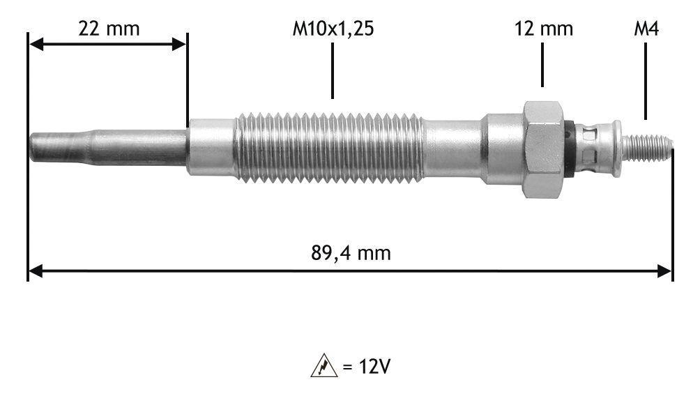 Bougie de préchauffage VALEO ref. 345149